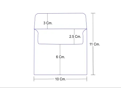 Measurement: White Passport Size Photo Envelop